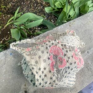 FREE PEOPLE STAR FLORAL WHITE PINK VEGAN BOHO SHOULDER CROSSBODY SAC Bag